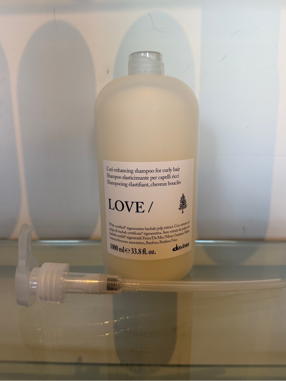 Davines LOVE Curl Shampoo with Pump - New Professional Size 1000 ML